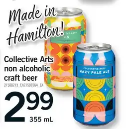 Fortinos COLLECTIVE ARTS NON ALCOHOLIC CRAFT BEER, 355 ML offer
