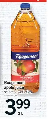 Fortinos ROUGEMONT APPLE JUICE, 2 L offer