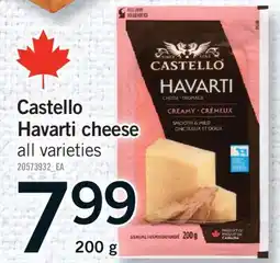 Fortinos CASTELLO HAVARTI CHEESE, 200 G offer