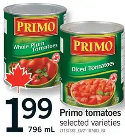 Fortinos PRIMO TOMATOES, 796 ML offer