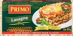 Fortinos PRIMO OVEN READY LASAGNA, 375G offer