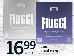 Fortinos FIUGGI MINERAL WATER, 6X1 L offer