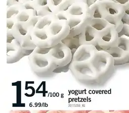 Fortinos YOGURT COVERED PRETZELS offer