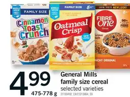 Fortinos GENERAL MILLS FAMILY SIZE CEREAL, 475-778 G offer