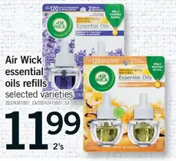 Fortinos AIR WICK ESSENTIAL ESSENTIAL OILS, 2'S offer