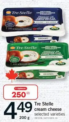 Fortinos TRE STELLE CREAM CHEESE, 200 G offer