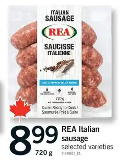 Fortinos REA ITALIAN SAUSAGE, 720 g offer