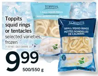 Fortinos TOPPITS SQUID RINGS OR TENTACLES, 500/550 G offer