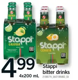 Fortinos STAPPI BITTER DRINKS, 4x200 mL offer
