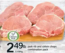 Fortinos PORK RIB AND SIRLOIN CHOPS COMBINATION PACK offer