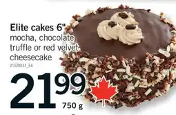 Fortinos ELITE CAKES 6, 750 G offer