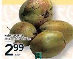 Fortinos WATER COCONUT offer