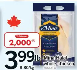 Fortinos MINA HALAL WHOLE CHICKEN offer