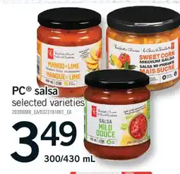 Fortinos PC SALSA, 300/430 ML offer