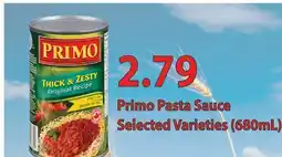 Fortinos PRIMO PASTA SAUCE, 680ML offer