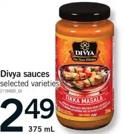 Fortinos DIVYA SAUCES, 375 ML offer