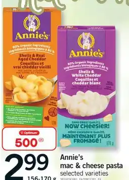 Fortinos ANNIE'S MAC & CHEESE PASTA, 156 - 170 G offer
