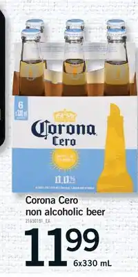 Fortinos CORONA CERO NON ALCOHOLIC, 6X330 ML offer