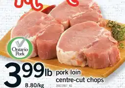 Fortinos PORK LOIN CENTRE-CUT CHOPS offer