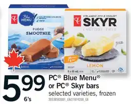 Fortinos PC BLUE MENU OR PC , SKYR BARS, 6'S offer