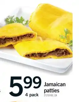 Fortinos JAMAICAN PATTIES, 4 PACK offer