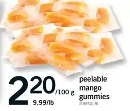 Fortinos PEELABLE MANGO GUMMIES, 9.99/LB offer