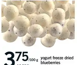 Fortinos YOGURT FREEZE DRIED BLUEBERRIES offer