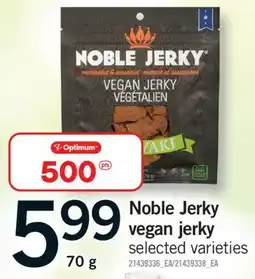 Fortinos NOBLE JERKY VEGAN, 70 G offer