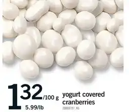 Fortinos YOGURT COVERED CRANBERRIES offer