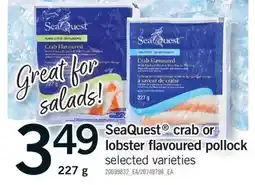 Fortinos SEAQUEST CRAB OR LOBSTER FLAVOURED POLLOCK, 227 G offer