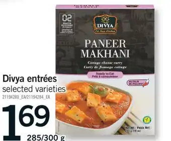 Fortinos DIVYA ENTRÉES, 285/300 g offer
