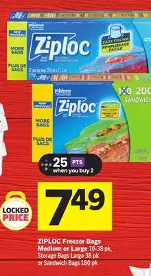 Foodland ZIPLOC Freezer Bags offer