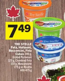 Foodland TRE STELLE Feta, Halloumi, Bocconcini, Feta Cubes offer