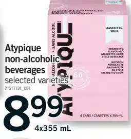 Fortinos ATYPIQUE NON-ALCOHOLIC BEVERAGES, 4x355 mL offer