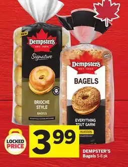 Foodland DEMPSTER'S Bagels offer