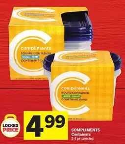 Foodland COMPLIMENTS Containers offer
