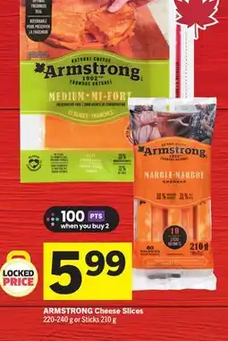 Foodland ARMSTRONG Cheese Slices 220-240 g or Sticks 210 g offer