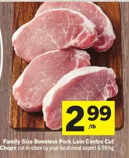 Foodland Family Size Boneless Pork Loin Centre Cut Chops offer