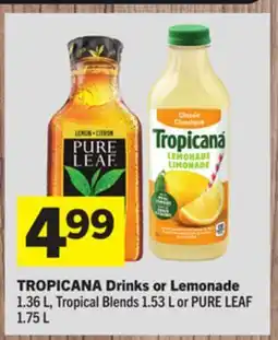 Foodland TROPICANA Drinks offer