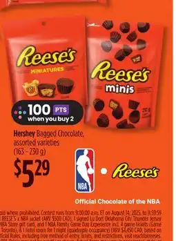 Foodland Hershey Bagged Chocolate offer