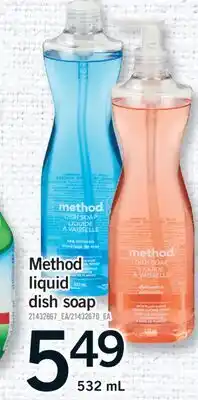 Fortinos METHOD LIQUID DISH SOAP, 532 ML offer