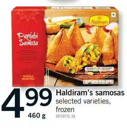 Fortinos HALDIRAM'S SAMOSAS, 460 G offer