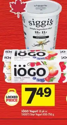 Foodland IÖGO Yogurt offer