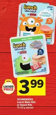 Foodland SCHNEIDERS Lunch Mate Kits or Snack Kits offer