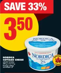 No Frills NORDICA COTTAGE CHEESE, 500 G OR 4X113 G offer