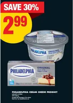 No Frills PHILADELPHIA CREAM CHEESE PRODUCT, 227/250 g offer