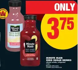 No Frills MINUTE MAID ZERO SUGAR DRINKS, 1.54 L offer