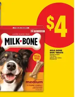 No Frills MILK-BONE DOG TREATS, 750-900 g offer