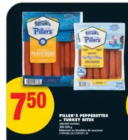No Frills PILLER'S PEPPERETTES or TURKEY BITES, 300-500 g offer