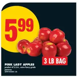 No Frills PINK LADY APPLES, 3 LB BAG offer